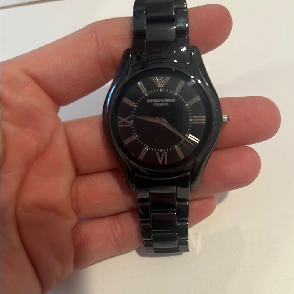 Emporio Armani Black Ceramic Watch